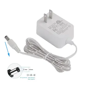 Led Power Adapter 12V Trắng 12V 1A 2A 3A Power Adapter cung cấp pin sạc với tác phẩm nghệ thuật vỏ màu trắng Adapter