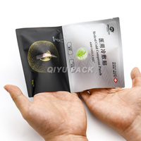 Pochette pour masque facial liquide en plastique feuille d'aluminium mate des vendeurs d'emballages cosmétiques personnalisés sac d'emballage sécurisé pour masque en feuille faciale