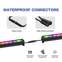 Luz Lineal LED de Alta Luminosidad para Iluminación de Contornos de Edificios Profesional para Exteriores, con Capa de Pegamento de Alta Densidad, 12W, DC24V, IP66