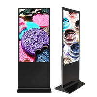 Écran de télévision LCD 55 pouces Totems de signalisation intérieure Moniteur numérique électronique Affichage publicitaire vertical LCD autonome