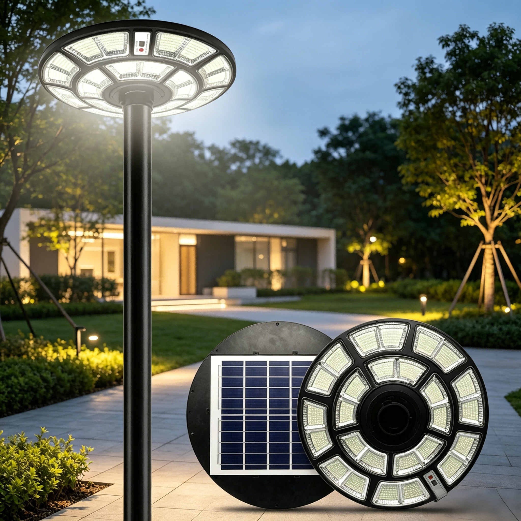 High Brightness Integrated Garden Solar Lamps 500W 1000W IP65 Waterproof Led Solar Outdoor Light