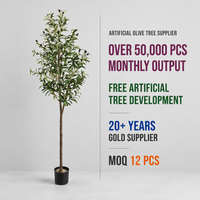 Faux olivier artificiel en pot, branches naturelles, décoration intérieure pour restaurants et hôtels, fourniture en gros pour projets OEM