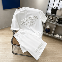 Ensemble court 2 pièces pour homme, imprimé 3D personnalisé, 100% coton, séchage rapide, été, décontracté, t-shirt graphique, shorts, streetwear