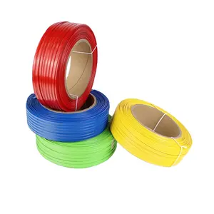 Braçadeira de fita de fio duplo para embalagem de saco de pão, máquina colorida de clipe de rolo Twist Tie