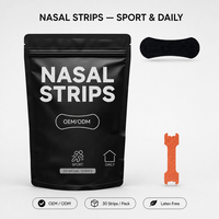 Bandes nasales 30 pièces, sport, usage quotidien, sans latex, adhésif puissant, meilleure respiration nasale, meilleur sommeil, OEM, ODM, logo personnalisé, marque privée
