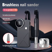 Machine à polir les ongles sans fil portable 40000 tr/min, puissante, sans balais, pour manucure, nettoyage des cuticules, machine portable pour les ongles