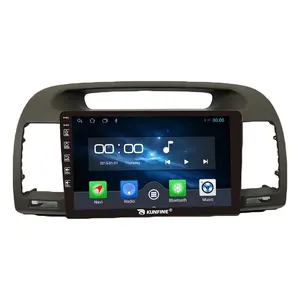 Cho TOYOTA CAMRY 2000-2006 màu xám 9 inch headunit thiết bị đôi 2 DIN Octa-core Quad Car Stereo GPS navigation Android xe đài phát thanh