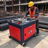 Cintreuse électrique de barres d'armature GW40 pour chantier et entrepôt de barres d'armature, avec commande par pédale pour le cintrage de barres d'acier