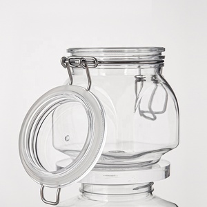 250g PET cuadrado hermético plástico grado alimenticio miel almacenamiento vacío jarrones tarro con tapa abatible superior - Product Image 6