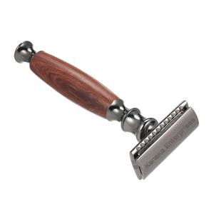 Rasoir de sécurité à lame unique pour hommes avec logo personnalisé et manche en bambou - Product Image 1