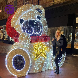 Giant LED Bear Christmas Motif <b>Lights</b> Outdoor Waterproof Decoration - Product Image 2