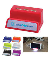 FOCUS baru murah grosir hadiah promosi USB Hub kustom Logo USB Hub dengan Stan telepon hadiah hadiah