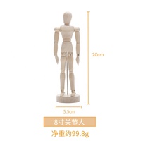 Mini Mannequin professionnel mobile en bois, dessin en bois, modèle articulé, avec support, pour décoration de la maison