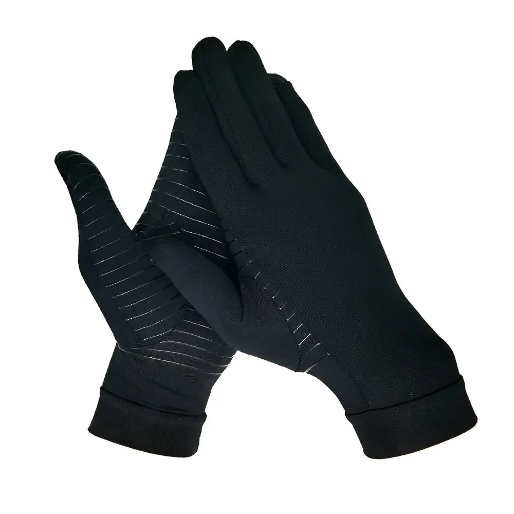 Balance Compression Arthritis Gloves Full Finger Recovery Symptoms Copper Nylon Spandex