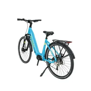 มอเตอร์ฮับหน้าแบบไร้แปรงถ่าน 250/500 วัตต์ สำหรับจักรยานผู้หญิงยอดนิยม โครงอะลูมิเนียม แบตเตอรี่ลิเธียม ล้อ 28 นิ้ว ระยะทาง 60 กม. - Product Image 6