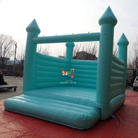 Château gonflable pour fête de mariage 13x13, structure gonflable blanche pour enfants et adultes