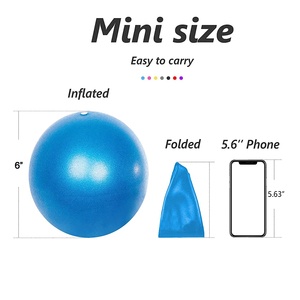 Biểu Tượng Tùy Chỉnh 15Cm Tập Thể Dục Nhỏ Pilates Bóng 6 Inch Barre Vật lý Trị Liệu Kéo Dài Lõi Ổn định Tập Thể Dục Mini Yoga Quả Bóng - Product Image 2