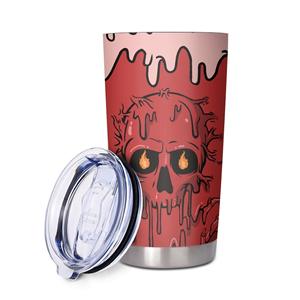 뚜껑과 빨대 할로윈 텀블러. 20 오즈 고스트 텀블러 독특한 할로윈 선물 20 온스 곡선 텀블러 - Product Image 6