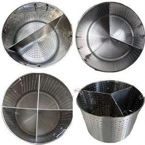 Food Grade 304 Stainless Steel Wire Expanded <b>Mesh</b> Perforated <b>Strainer</b> for Pasta and Noodles Boiling/ Steaming - Product Image 2