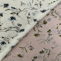 Matériau métallique en gros 100% polyester 75D impression en mousseline de soie avec finition douce et bonne chute