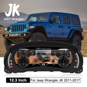 Tableau de bord numérique pour voiture, écran LCD de 12,3 pouces, compteur de vitesse pour Jeep Wrangler JK 2011 - 2017, remplacement - Product Image 3