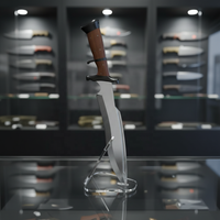 Stand Display Pisau Akrilik Modern Portabel Ramah Lingkungan yang Dapat Didaur Ulang dengan Desain yang Dapat Dilepas dan Dapat Disesuaikan untuk Tampilan Mewah
