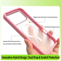 Coque de téléphone antichoc magnétique, finition mate douce au toucher, avec anneau métallique pour caméra, protection givrée pour iPhone 17 16 15 14 Pro Max
