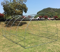 Grande serre tunnel autoportante 4x3x2m avec couverture en PE renforcé résistant aux UV et structure en acier galvanisé pour culture de plantes