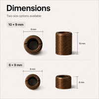 Lentille de collimation laser asphérique en cuivre ZhoNna M9x10 M9x6 avec revêtement AR pour l'alignement précis des modules de diodes optiques et projets optiques DIY