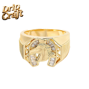 Anillo <span class=keywords><strong>de</strong></span> Hombre con Cabeza <span class=keywords><strong>de</strong></span> Caballo Chapado en Oro <span class=keywords><strong>de</strong></span> Moda, Inspirado en la Estatua <span class=keywords><strong>de</strong></span> la Libertad, Religioso, <span class=keywords><strong>de</strong></span> San Judas, para Boda, Compromiso, Fiesta, Anillos Finos - Product Image 3