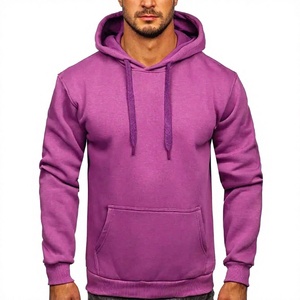 Sudadera con Capucha para Hombre, Corte Regular, Color Sólido, Informal, de Forro Polar con Bolsillo, Ropa de Invierno, 100% Algodón - Product Image 6