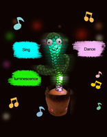 Offre Spéciale jouet de Cactus électronique interactif parlant et chantant danse Cactus jouet en peluche éducatif cadeau amusant pour les enfants