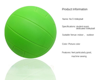 Ballon de volley-ball de plage numéro 5 en PVC de qualité internationale pour l'entraînement physique