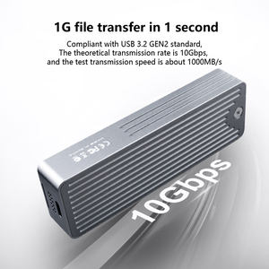 Itgz dual Bay M.<span class=keywords><strong>2</strong></span> NVMe PCIE NGFF SATA dual Protocol Type C 10Gbps อะลูมิเนียม SSD โซลิดสเตทกล่อง USB อะแดปเตอร์ฮาร์ดดิสก์ - Product Image 6