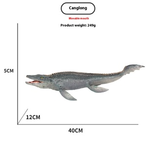 Jurassic solido Mosasaurus PVC versione giocattolo ombra subacquea dinosauro modello ornamenti stesso stile dei personaggi congelati - Product Image 2