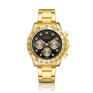 Reloj de pulsera deportivo de cuarzo para hombre, personalizado OEM 2926 con logotipo, fase lunar, aleación de lujo, luminoso, números arábigos, cronógrafo, resistente al agua 3BAR - Product Image 5