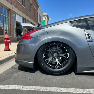 Jantes Beadlock ForgeX Nismo V1 noires de performance, jantes forgées sur mesure 17x10 17x10.5 pour Drag Nissan 370Z GT-R <span class=keywords><strong>R32</strong></span> R34 S14 <span class=keywords><strong>BMW</strong></span> - Product Image 4