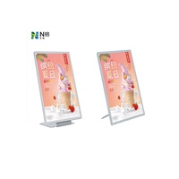 Cadre photo rectangulaire en aluminium pour cinéma, éclairage LED ultra-fin à haute luminosité, boîte lumineuse publicitaire pour menu, panneau d'affichage