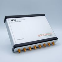 Commutateur RF 8 ports Signal Hound RFS8 100 kHz à 8 GHz, contrôlé par USB 2.0, connexion directe Spike, puissance maximale 20 dBm pour tests automatisés