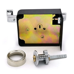 Doppio Bullone Cilindro In Ottone Impermeabile di Sicurezza Porta di Ferro Serratura Cerchio Cerradura De Sobreponer Chapa Perilla - Product Image 2