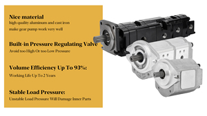 גלגל מטען הילוך משאבת 705-58-46001 704-30-42140 705-55- 34180 705-52-40130 אלומיניום ציוד הידראולי עבור החלפת <span class=keywords><strong>komatsu</strong></span> - Product Image 4