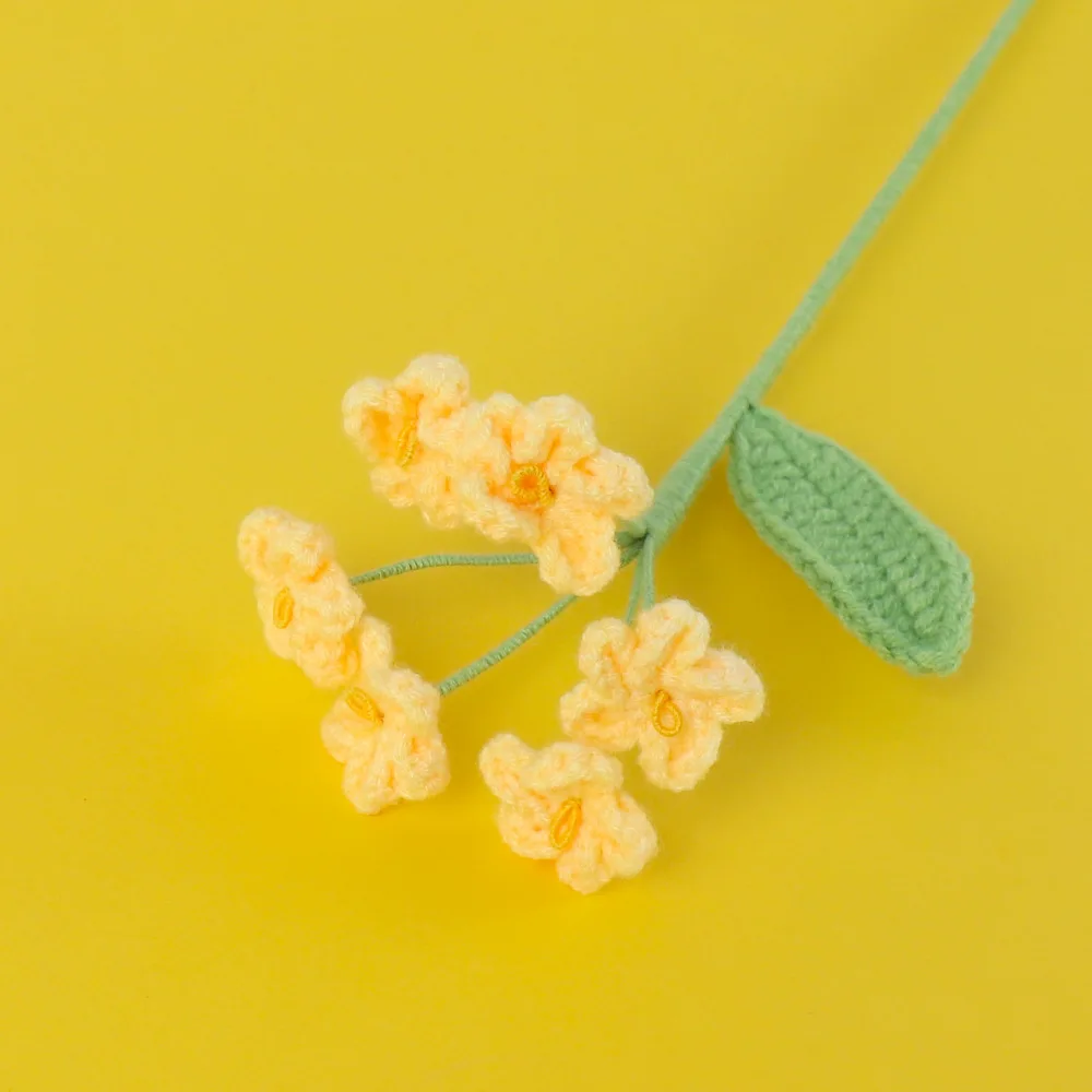Finished 6 forget-me-not bouquet (yellow)