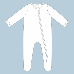 Ropa de Bebé de Navidad Personalizada, Suave, Lisa/Estampada, de Bambú, <span class=keywords><strong>con</strong></span> Cremallera Bidireccional, Unisex, Cómoda, Transpirable, Tejida - Product Image 5