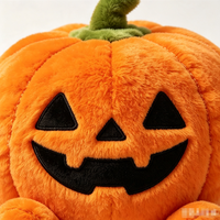Peluche Citrouille Personnalisée Halloween, Poupée en Peluche Jack O'Lantern, Coussin Citrouille Doux, Décoration Maison et Fêtes, Cadeau de Fêtes