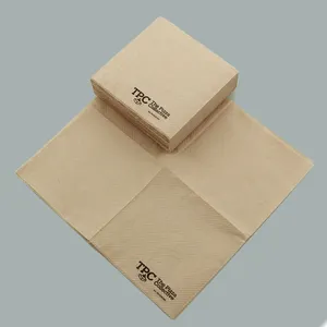 Paper Napkin Recycled 100% Post Consumer Recycled Brown Napkin Brown Dinner Paper Napkin