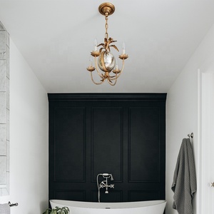 Đèn Chùm Sắt Sáng Tạo Phòng Khách Nhà Hàng Đèn Đơn Giản Sang Trọng Thiết Kế Đèn Hậu Hiện Đại Làm Bằng Tay Cũ Và Độc Đáo LED - Product Image 5