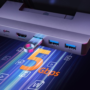 Station d'accueil Steam Deck 6 en 1 console de jeu portable Support USB3.0 Type-C Gigabit Ethernet 1000Mbps PD 100W Hub - Product Image 4