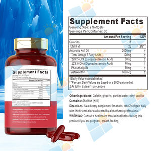 <span class=keywords><strong>OEM</strong></span>/ODM minyak Krill kapsul lunak <span class=keywords><strong>Halal</strong></span> murni Omega 3 Antartika Krill minyak Softgel kapsul meningkatkan kekebalan dukungan kesehatan jantung - Product Image 6