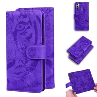 Pour Tecno Spark 8 Pro GO 2020 6 7 7P 4 Camon 16 Premier 17 15 17P dessin animé tigre mat portefeuille étui en cuir support housse à rabat