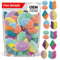 Nouveaux bonbons d'Halloween en gros, texture guimauve, bonbons gélifiés suédois moelleux, bonbons de style suédois (Halal/Kosher)